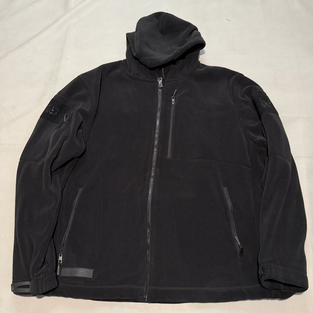 Baerskin Bearskin Tactical 4.0 Hoodie Fleece Jacket Men 2XL Black Zip-7007